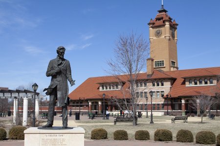 Standbeeld van Abe in Springfield